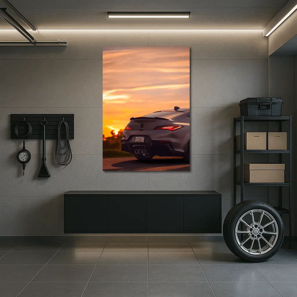 Acura Integra Type S Sunset Sky – Wall Art