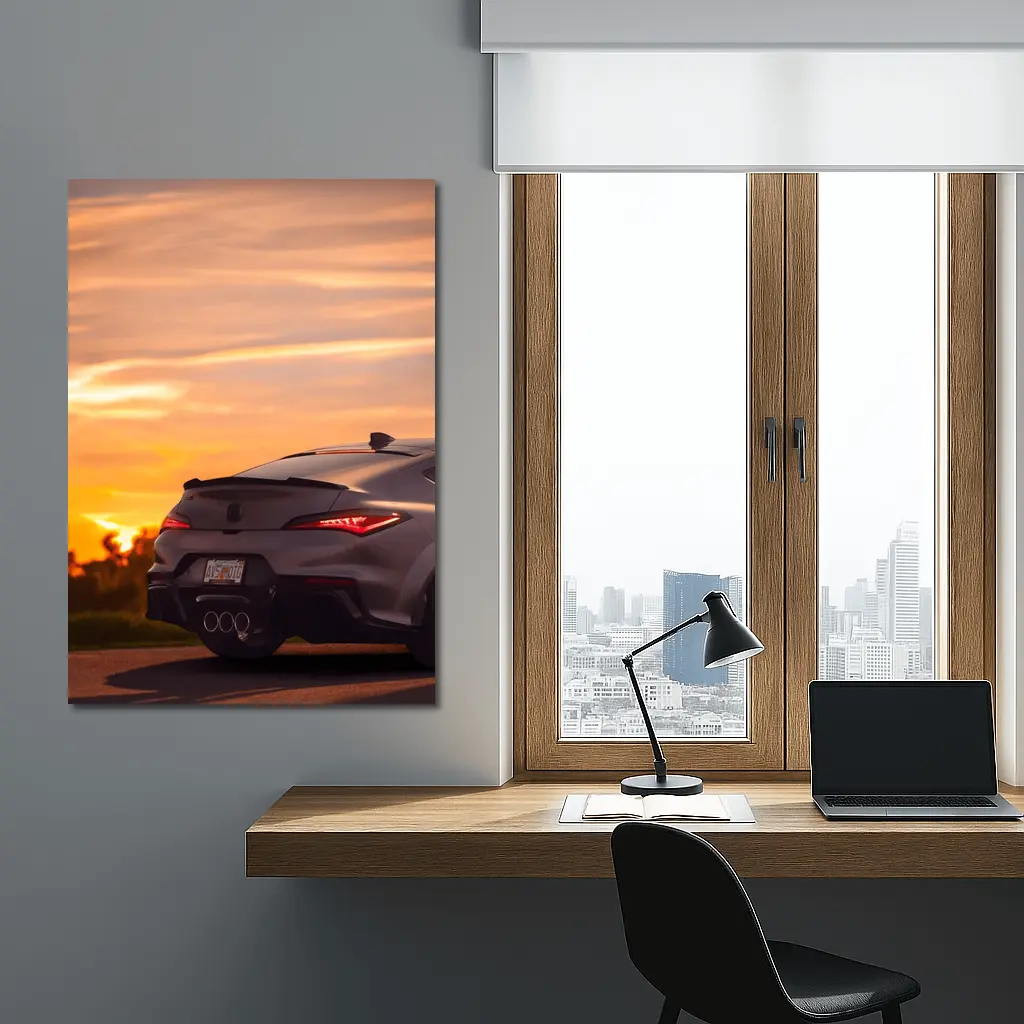 Acura Integra Type S Sunset Sky – Wall Art