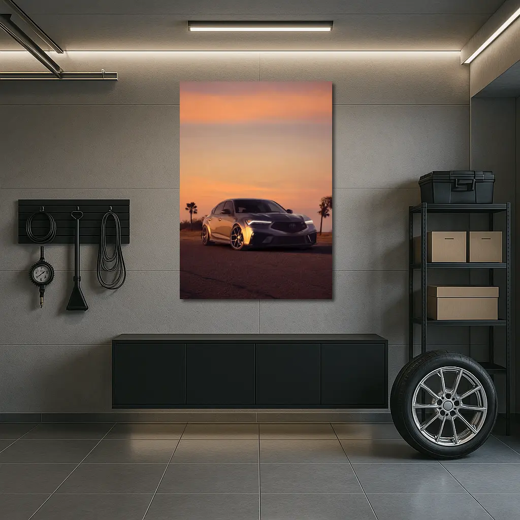 Acura Integra Type S Sunset Sky – Wall Art