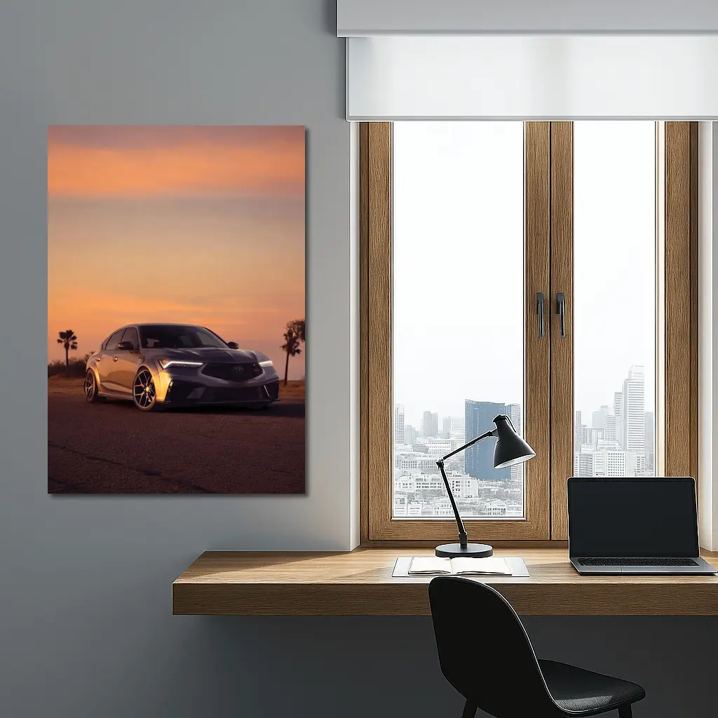 Acura Integra Type S Sunset Sky – Wall Art