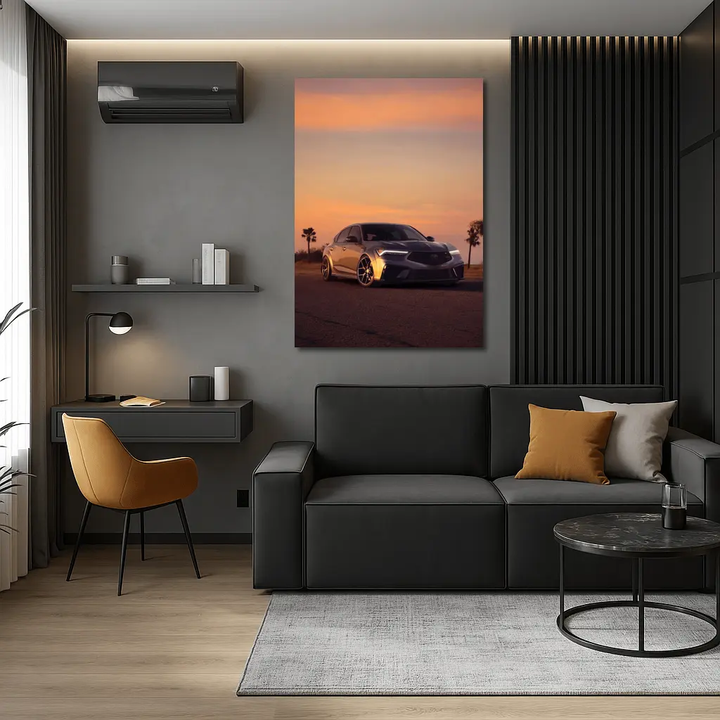 Acura Integra Type S Sunset Sky – Wall Art