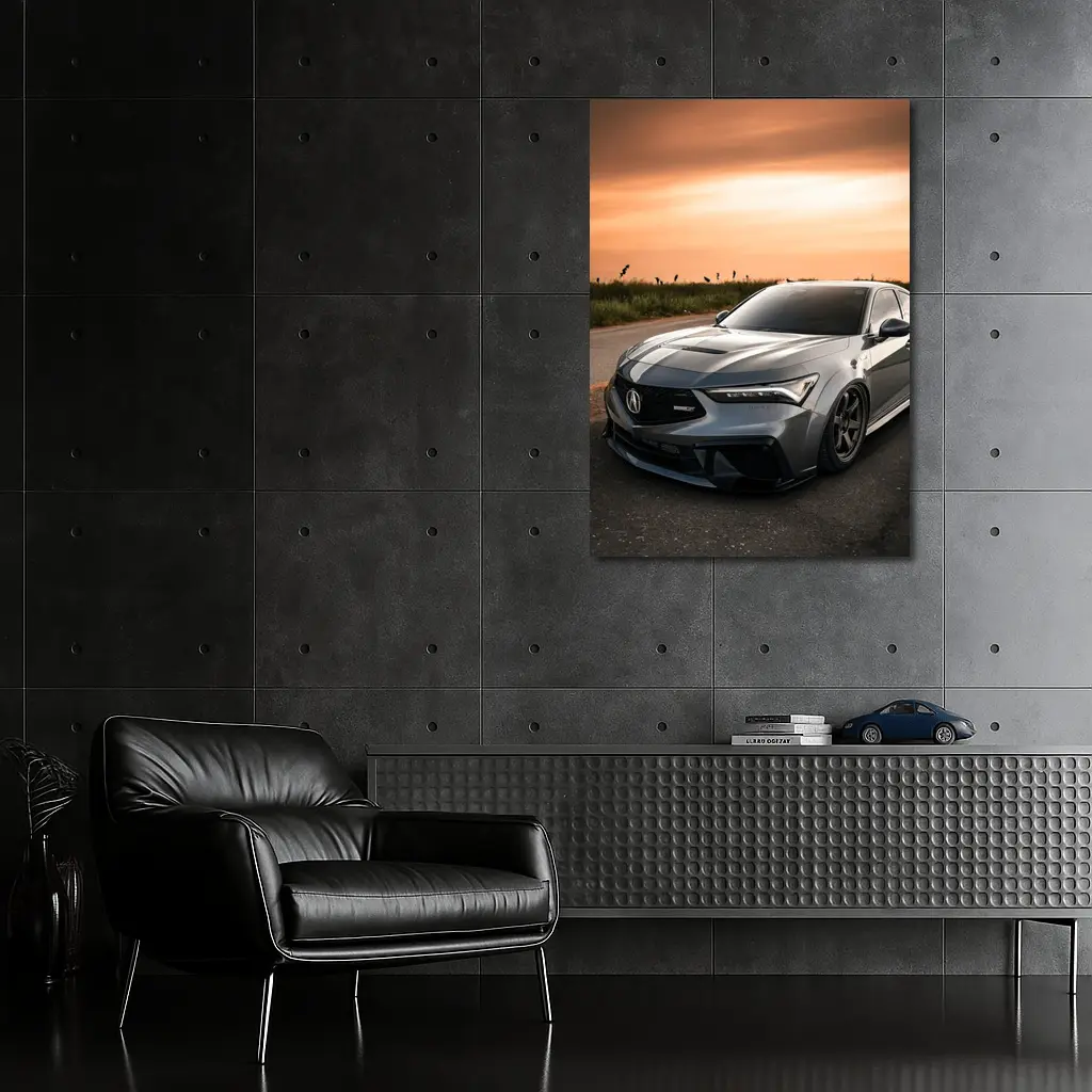 Acura TLX Type S Gray Sunset Sky – Wall Art