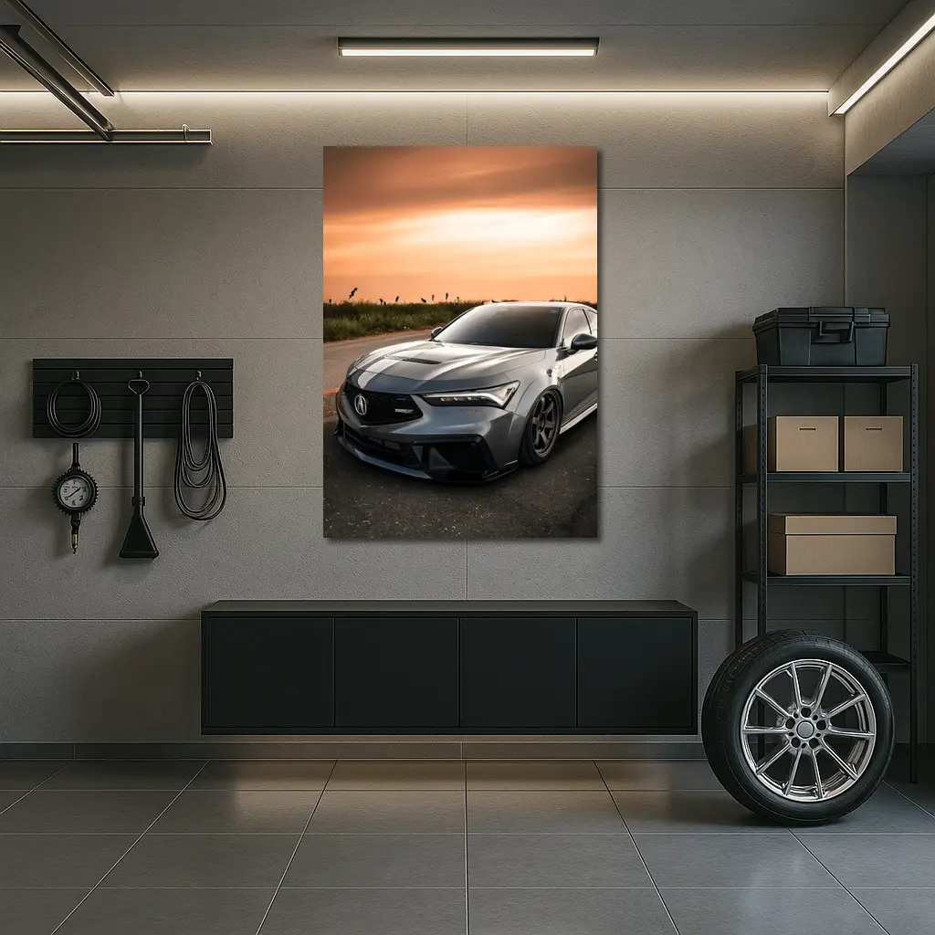 Acura TLX Type S Gray Sunset Sky – Wall Art