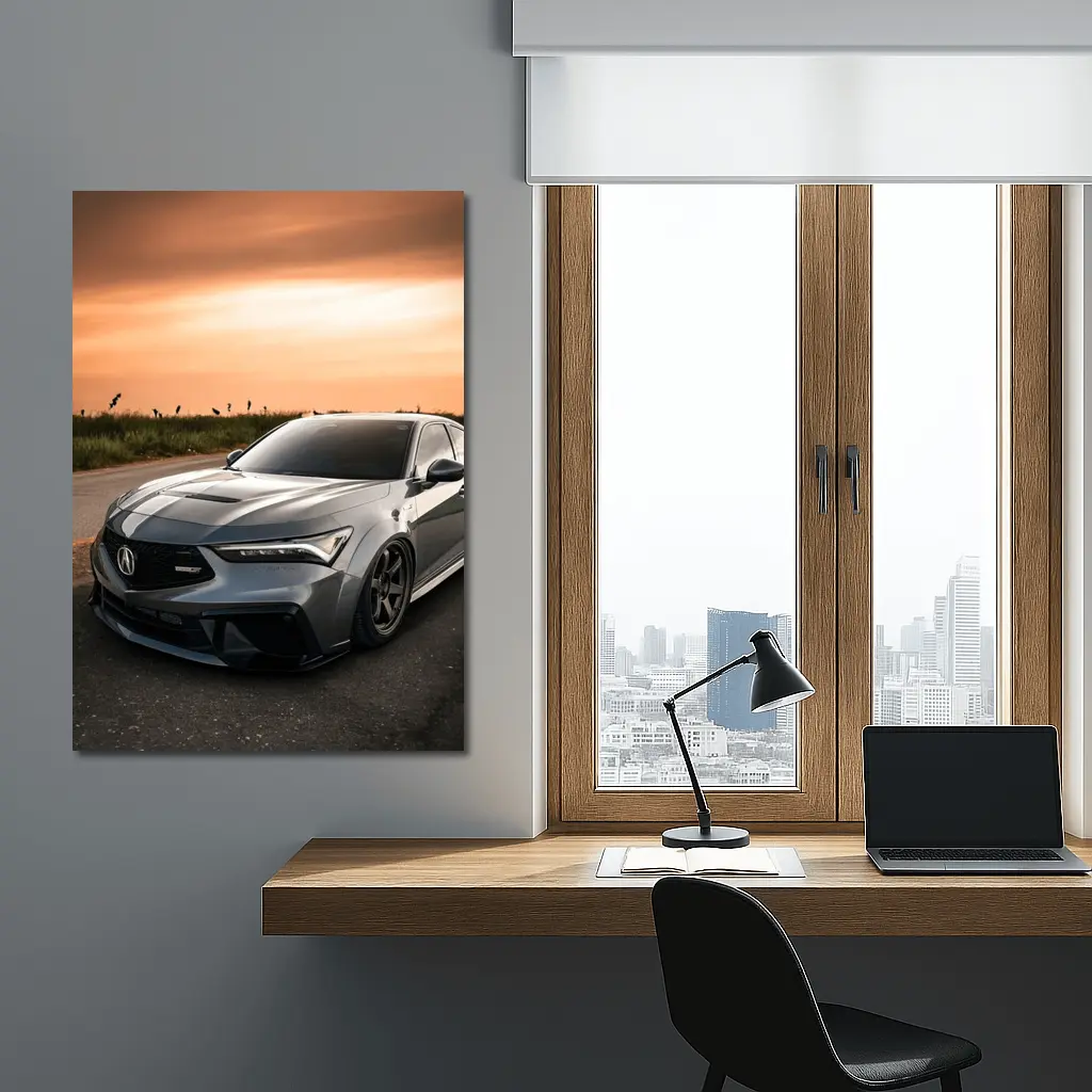 Acura TLX Type S Gray Sunset Sky – Wall Art