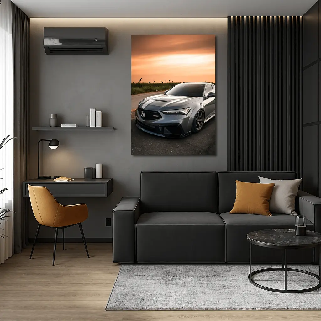 Acura TLX Type S Gray Sunset Sky – Wall Art