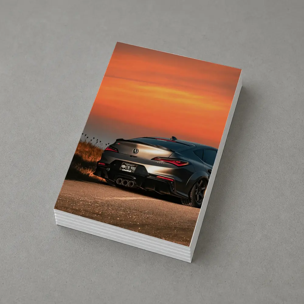 Acura Integra Type S Fiery Sunset Sky – Postcards