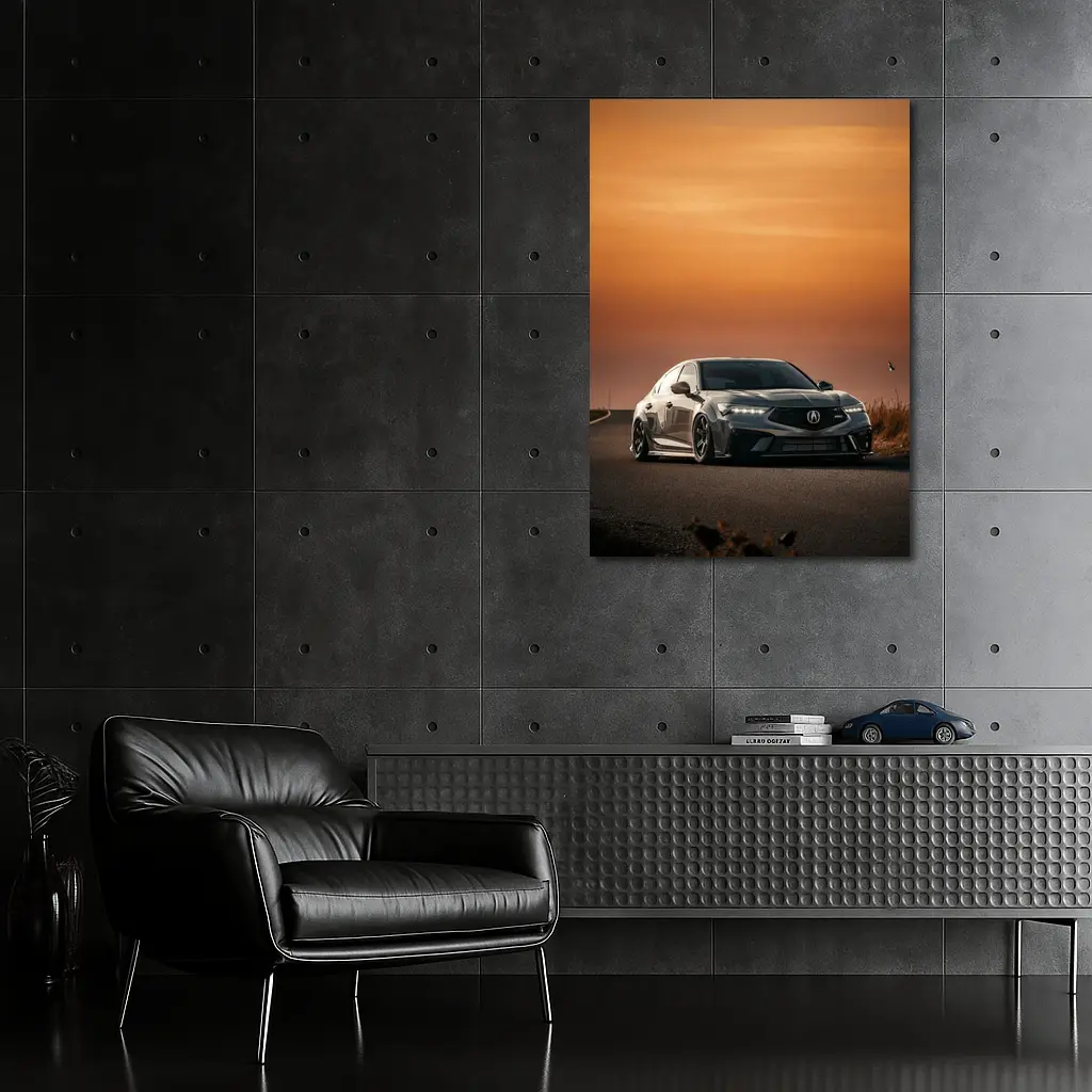 Acura TLX Type S Sunset Road Drive – Wall Art