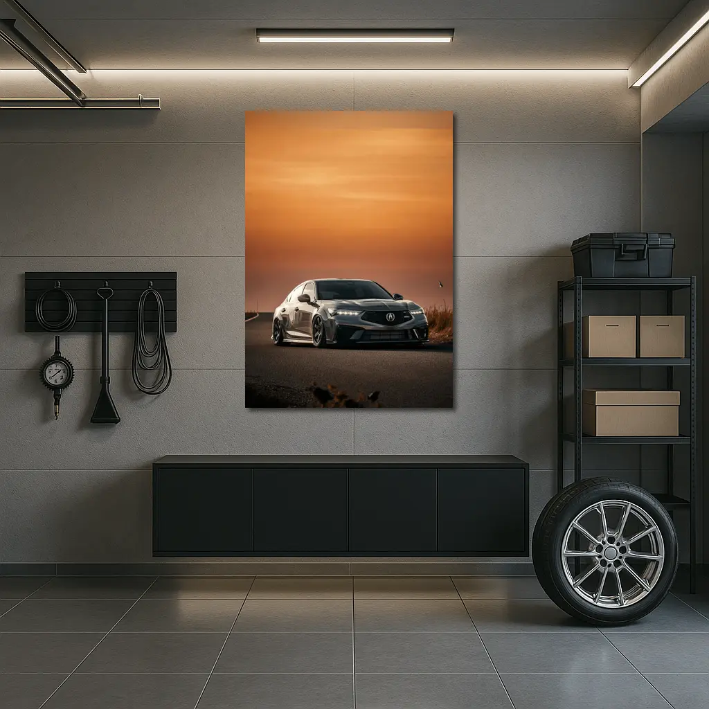 Acura TLX Type S Sunset Road Drive – Wall Art