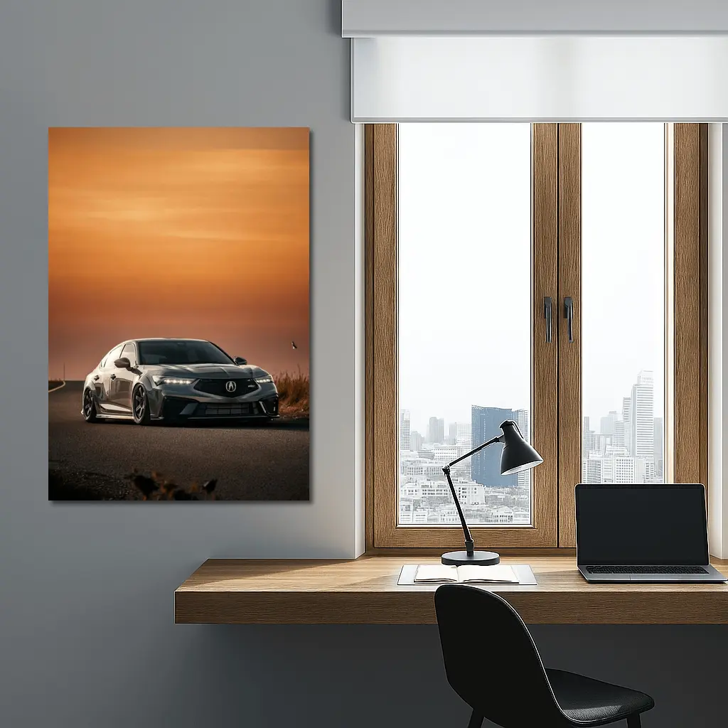 Acura TLX Type S Sunset Road Drive – Wall Art