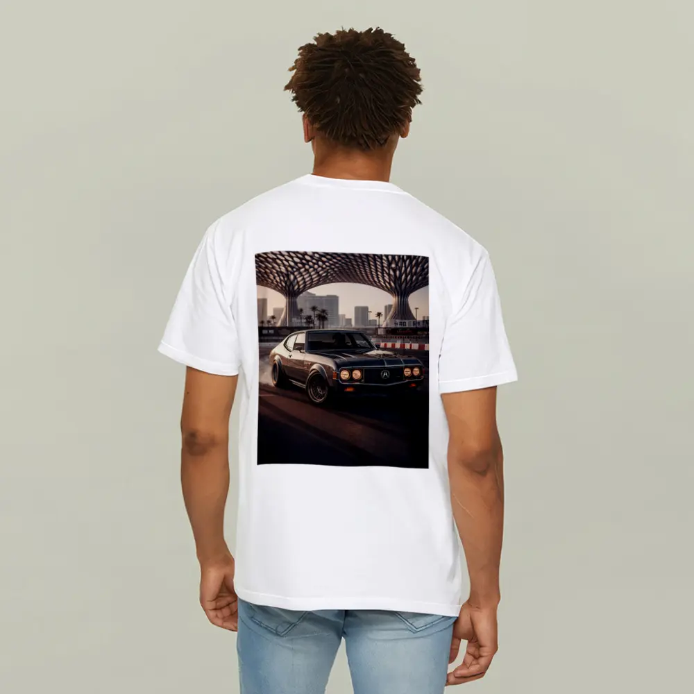 Acura Classic Coupe Drifting City Backdrop – T-Shirts