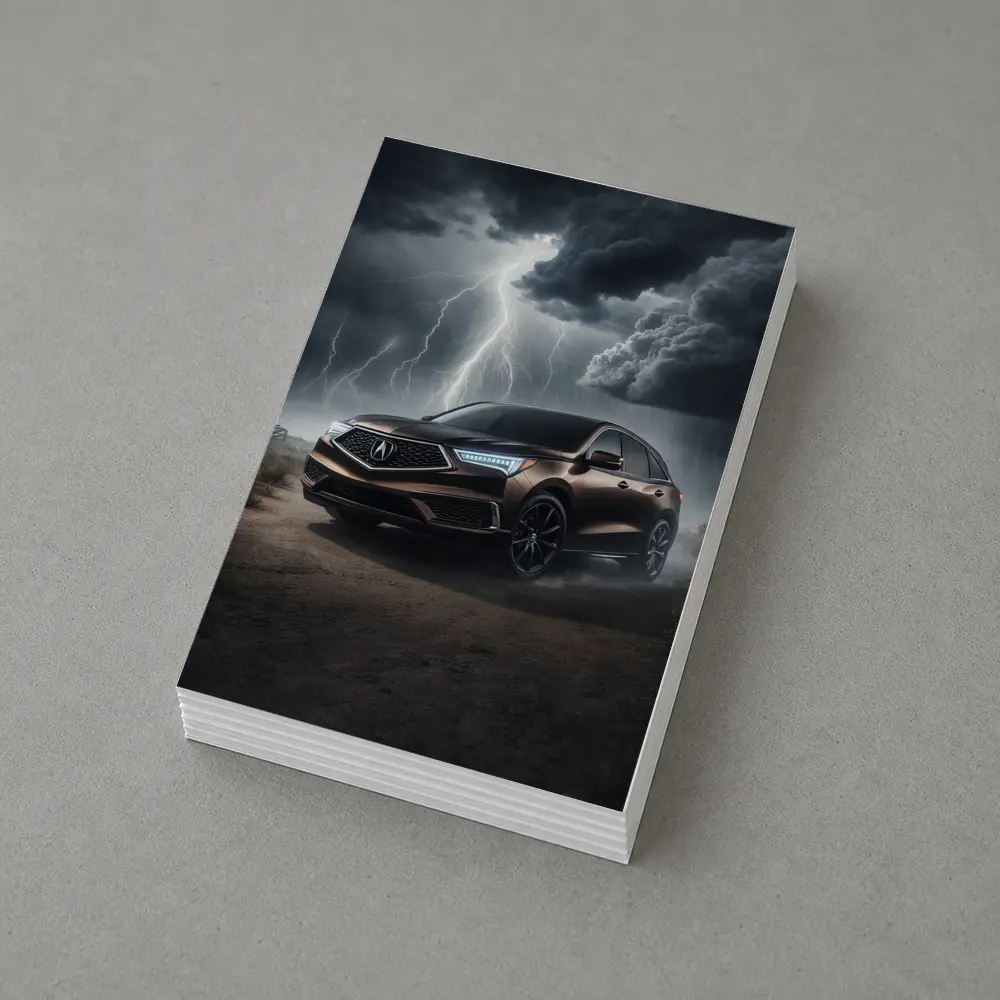 Acura MDX Storm Dark Dramatic Sky – Postcards