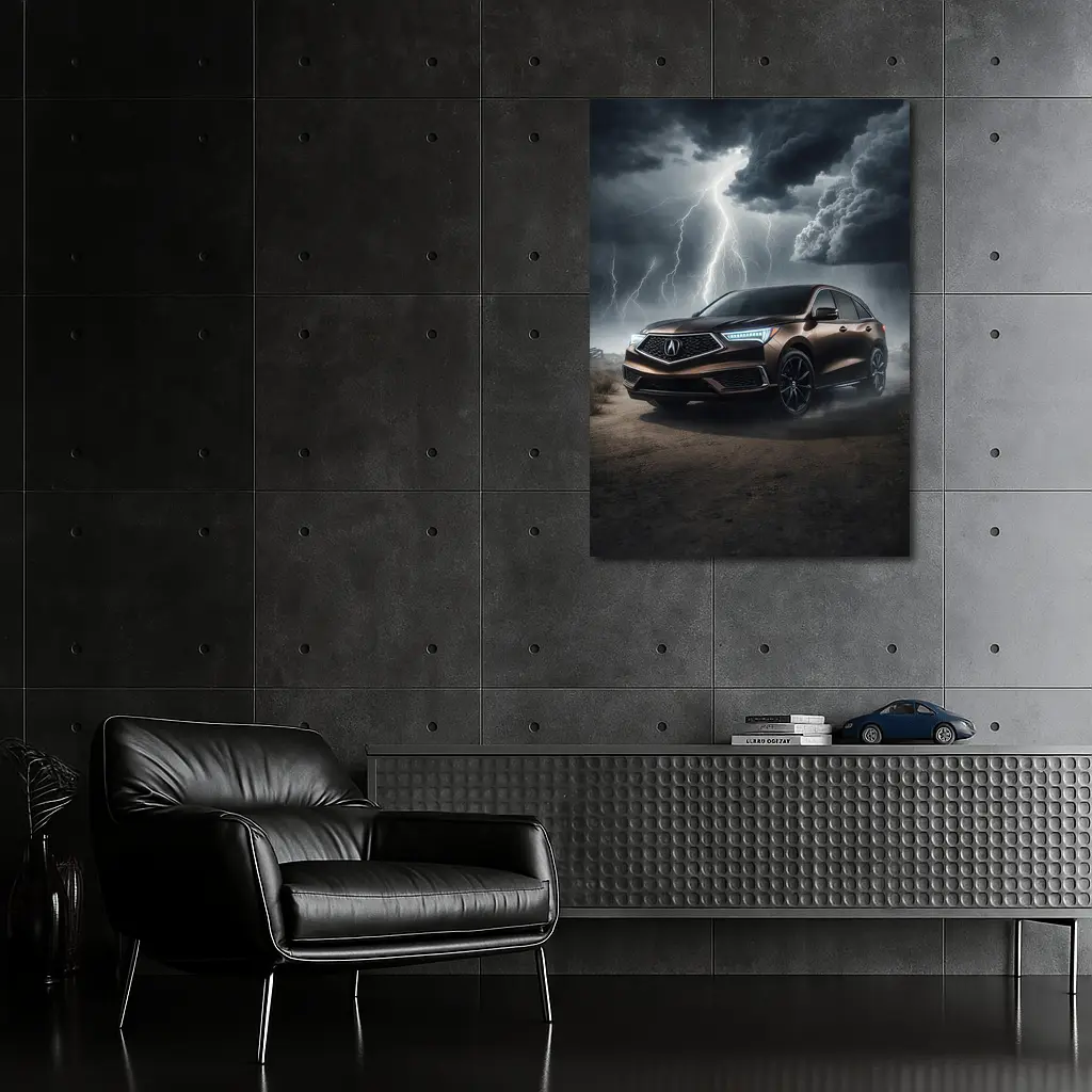 Acura MDX Storm Dark Dramatic Sky – Wall Art
