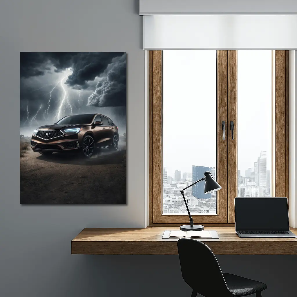 Acura MDX Storm Dark Dramatic Sky – Wall Art