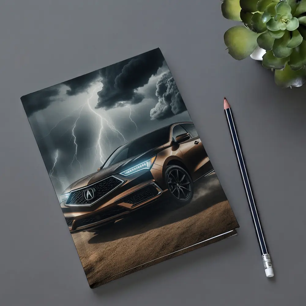 Acura MDX Storm Lightning Desert Dirt Road – Notebooks