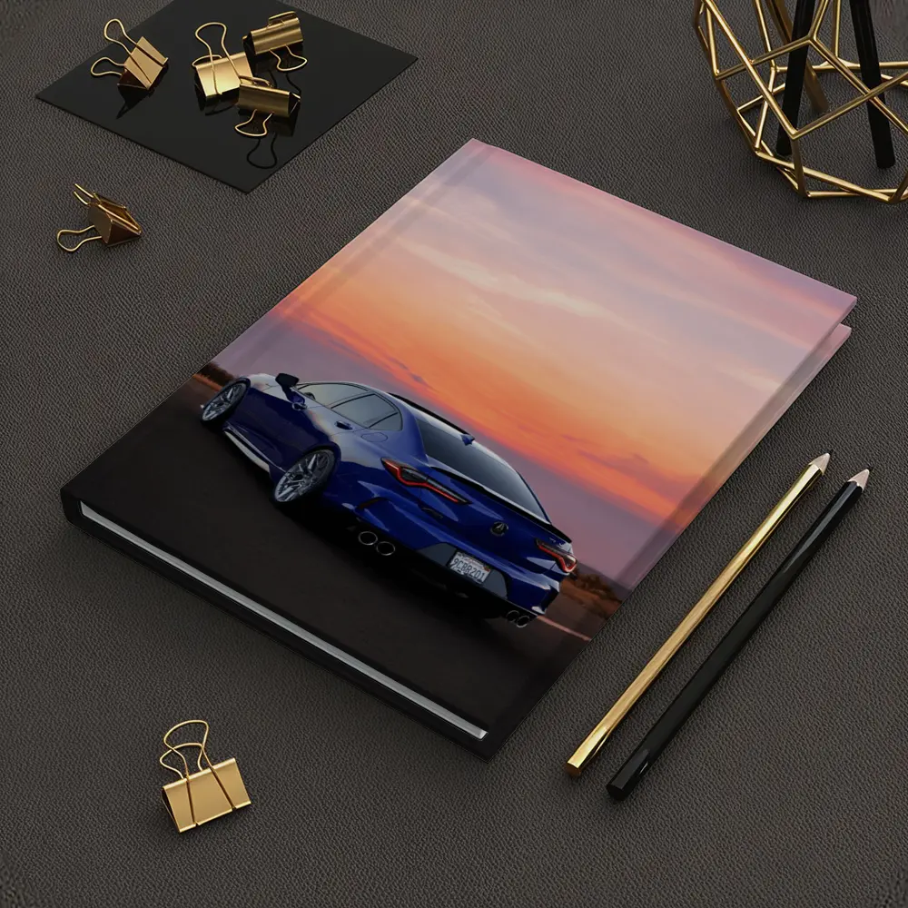 Acura TLX Blue Sedan Sunset Sky – Notebooks
