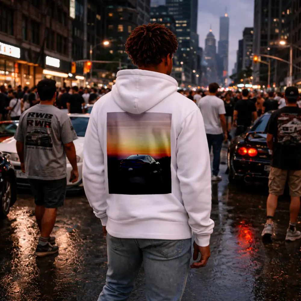 Acura TLX Blue Rear Sunset Sky – Hoodies