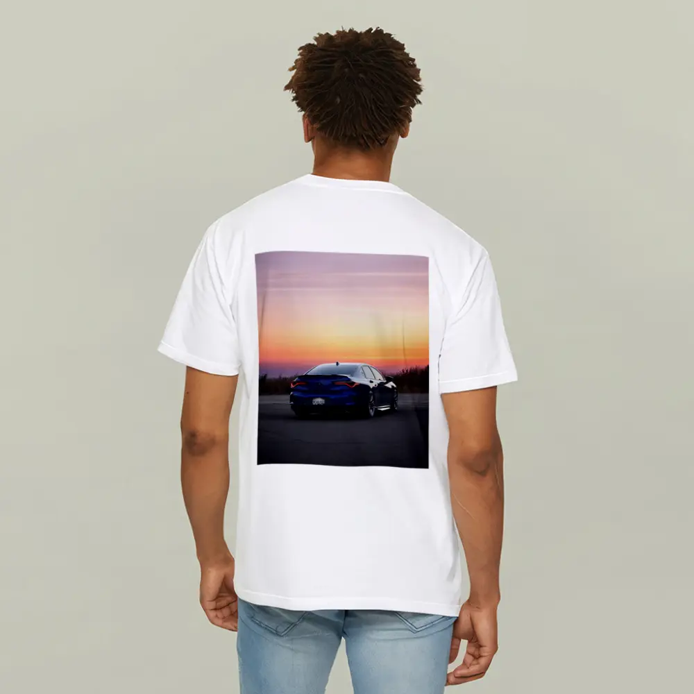 Acura TLX Blue Rear Sunset Sky – T-Shirts