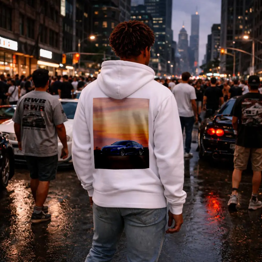 Acura TLX Blue Sedan Sunset Sky – Hoodies