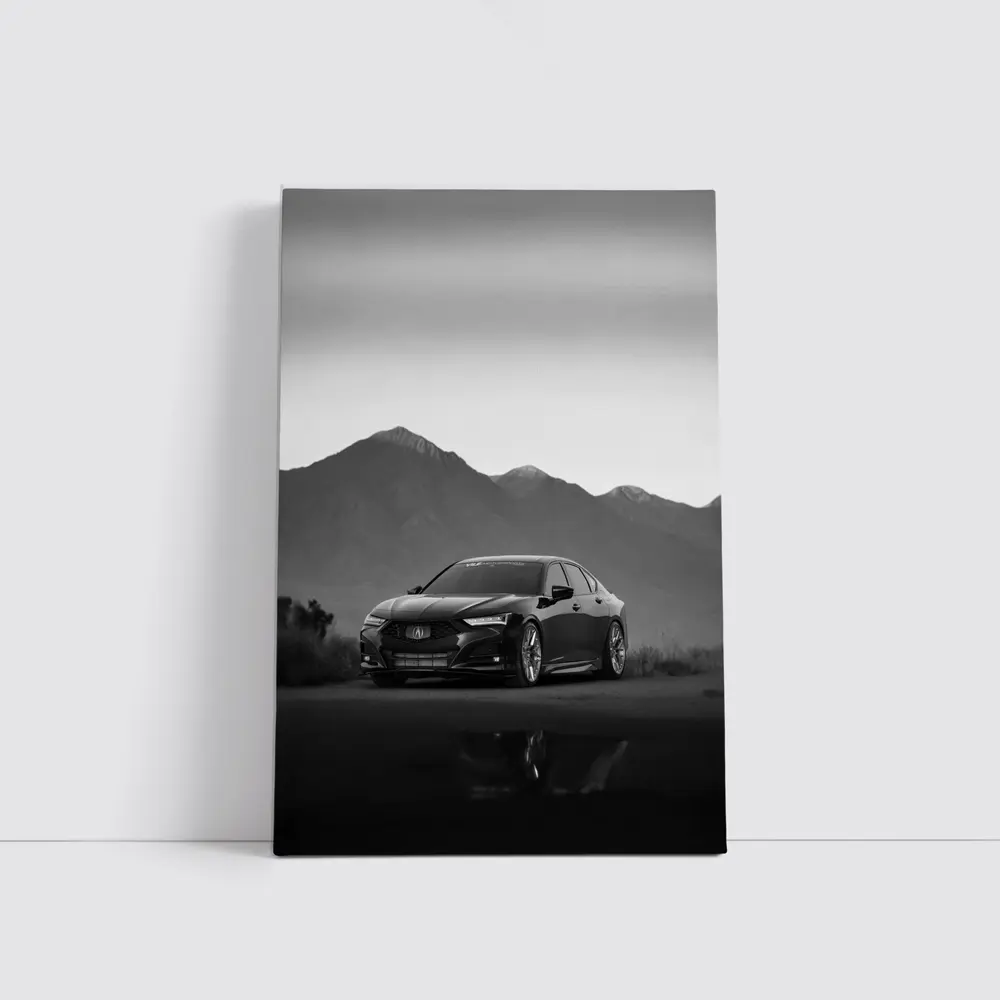 Acura TLX Black Sedan Mountain Dusk – Wall Art