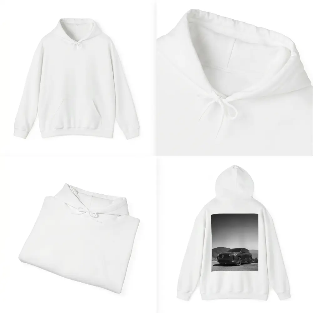 Acura MDX Black White Mountain Desert Scene – Hoodies