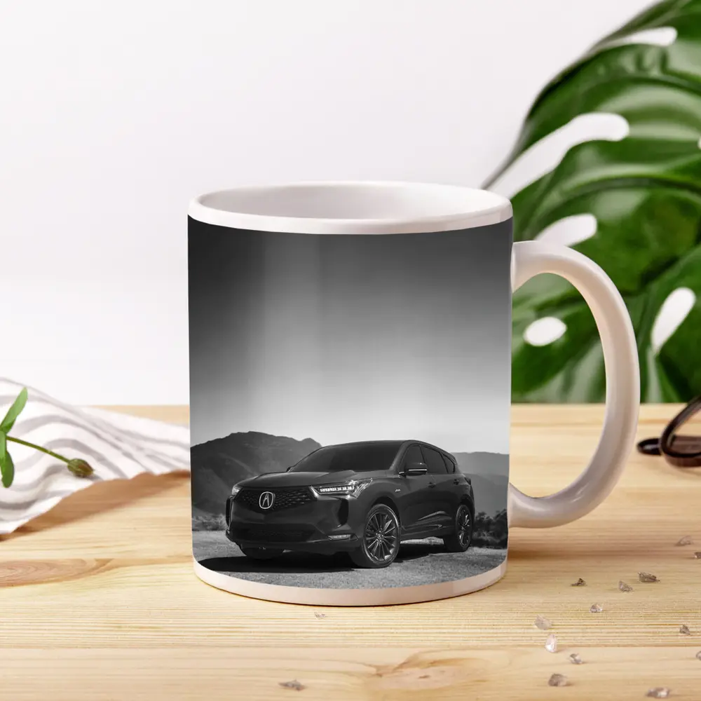 Acura MDX Black White Mountain Desert Scene – Mugs