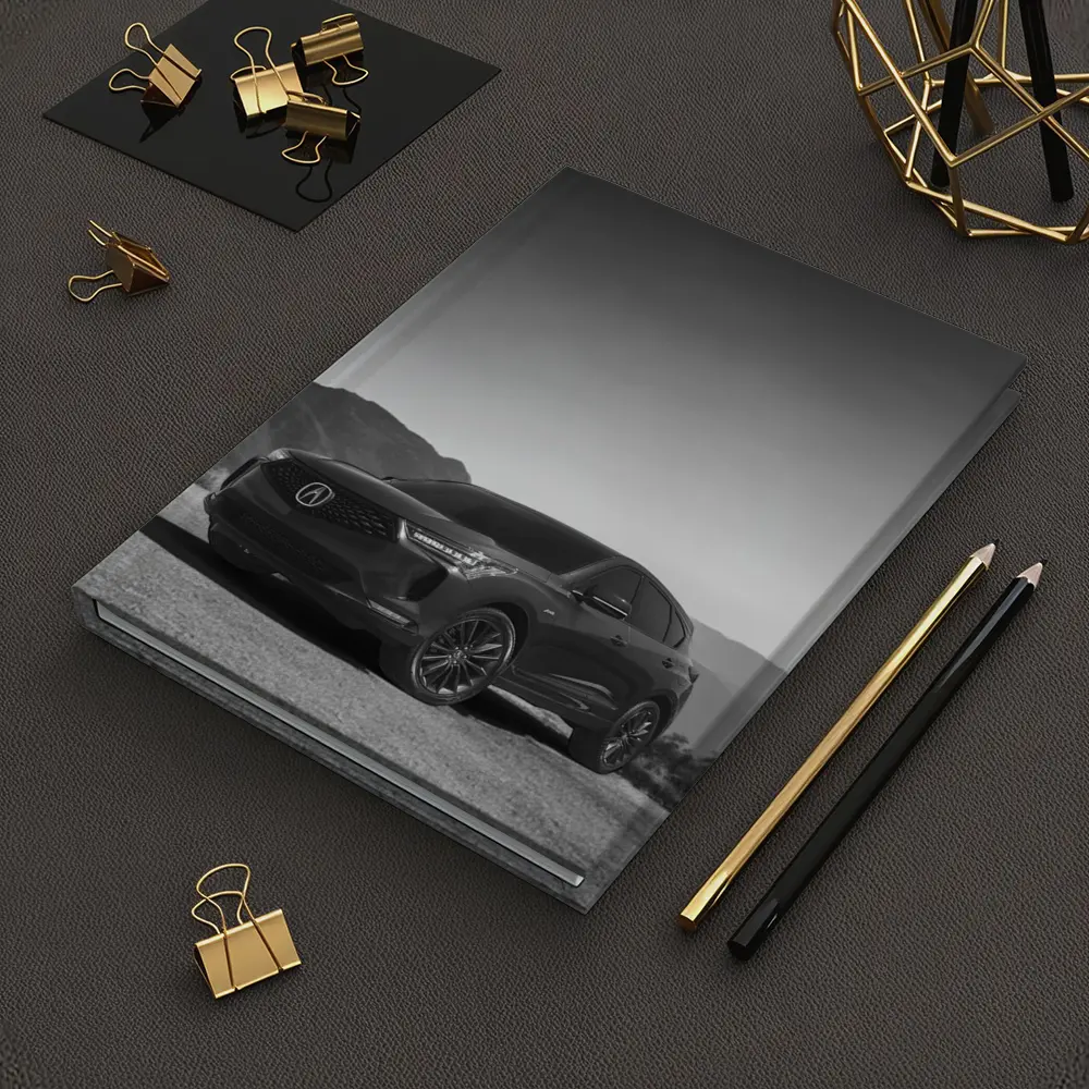Acura MDX Black White Mountain Desert Scene – Notebooks