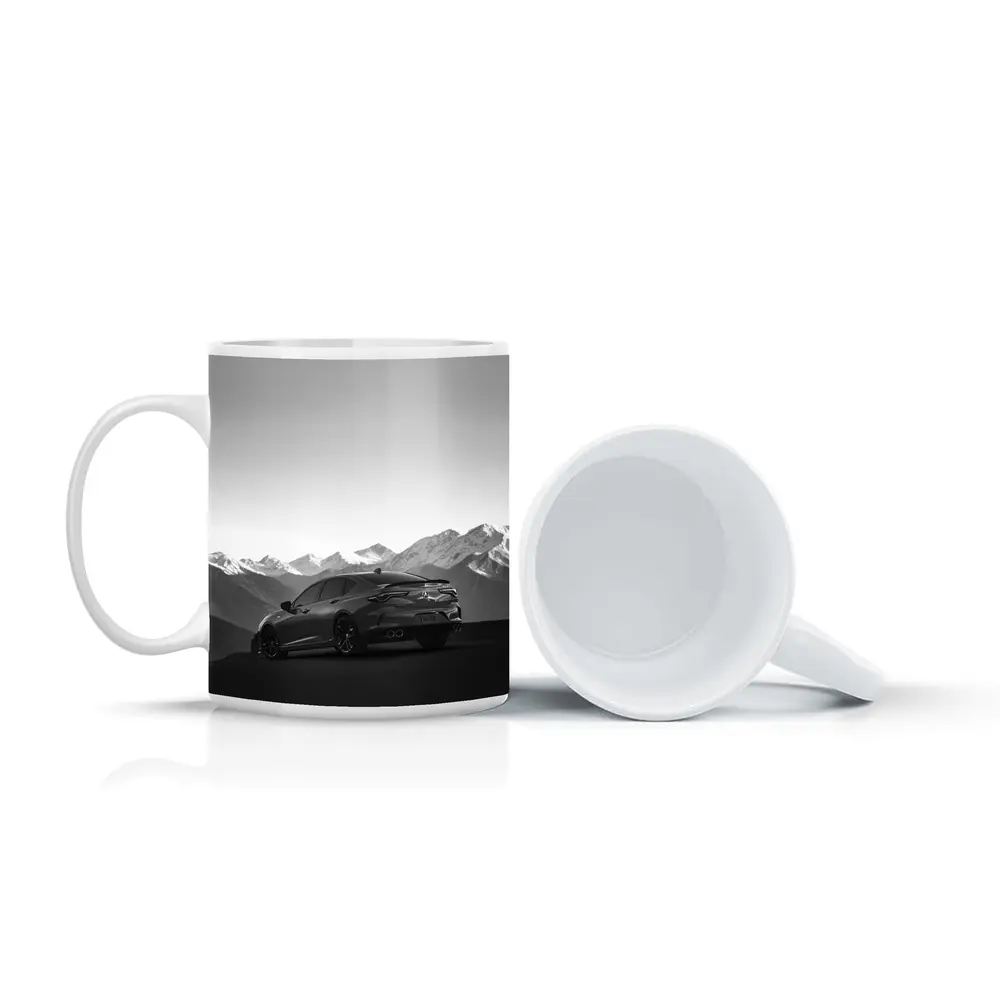 Acura TLX Black White Mountain Range – Mugs