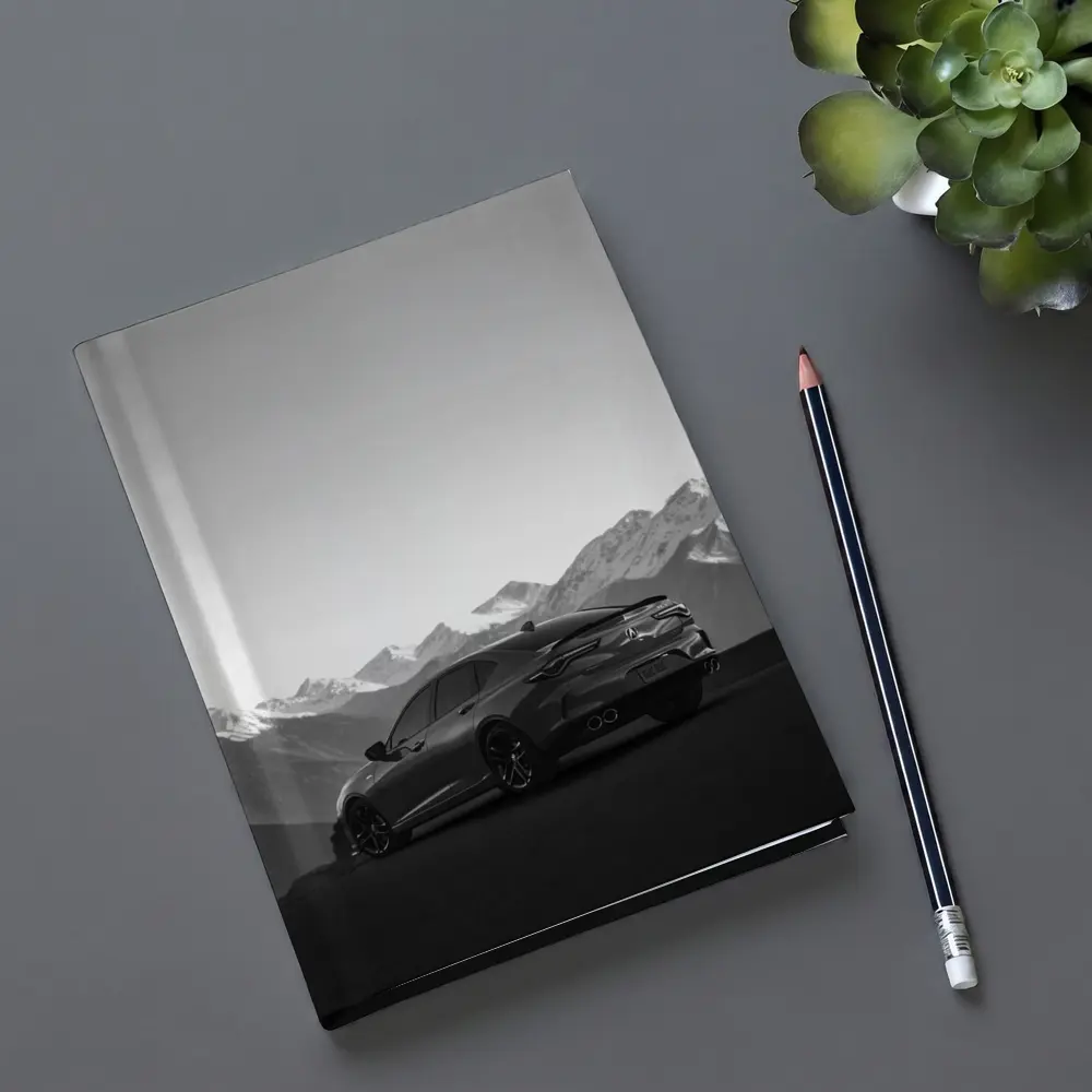 Acura TLX Black White Mountain Range – Notebooks