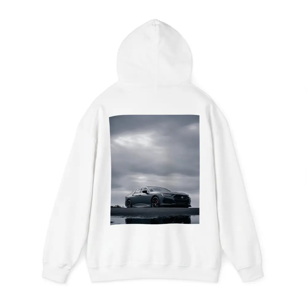 Acura TLX Matte Gray Cloudy Sky Reflection – Hoodies