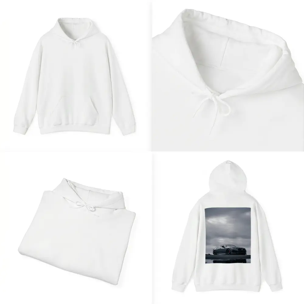 Acura TLX Matte Gray Cloudy Sky Reflection – Hoodies