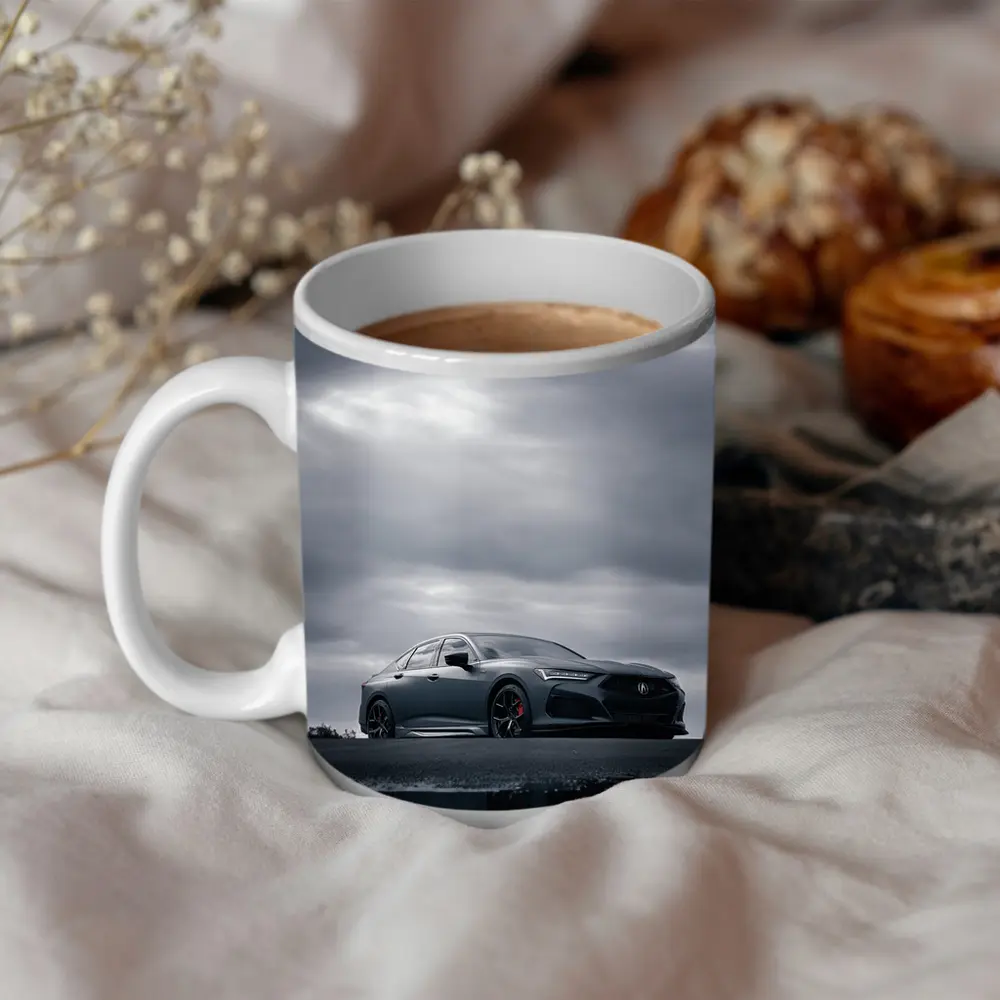 Acura TLX Matte Gray Cloudy Sky Reflection – Mugs