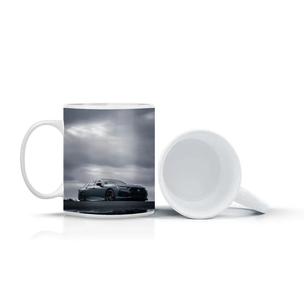 Acura TLX Matte Gray Cloudy Sky Reflection – Mugs