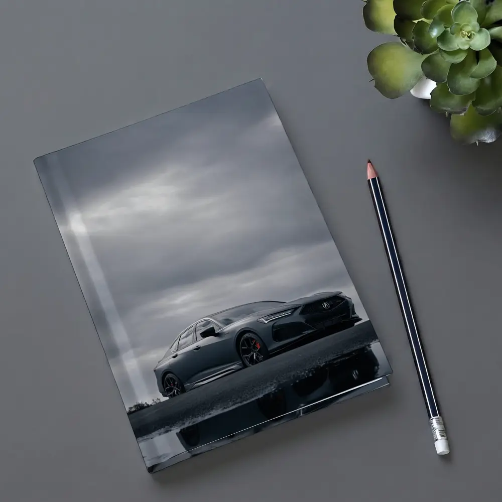 Acura TLX Matte Gray Cloudy Sky Reflection – Notebooks