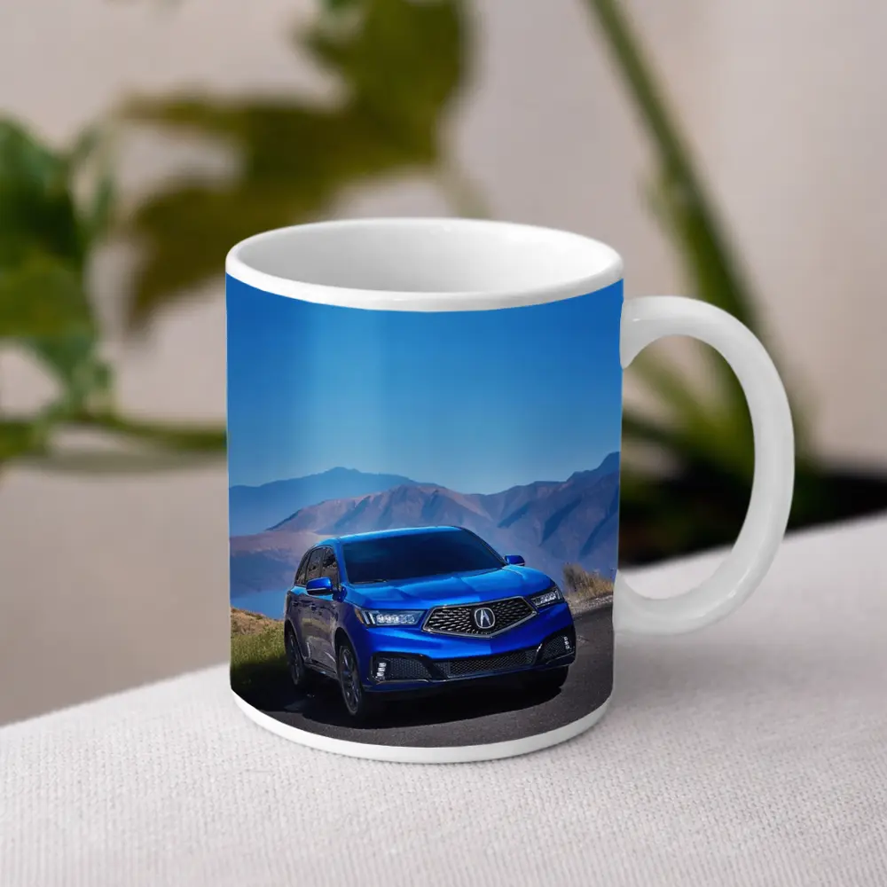 Acura MDX Blue SUV Mountain Road – Mugs