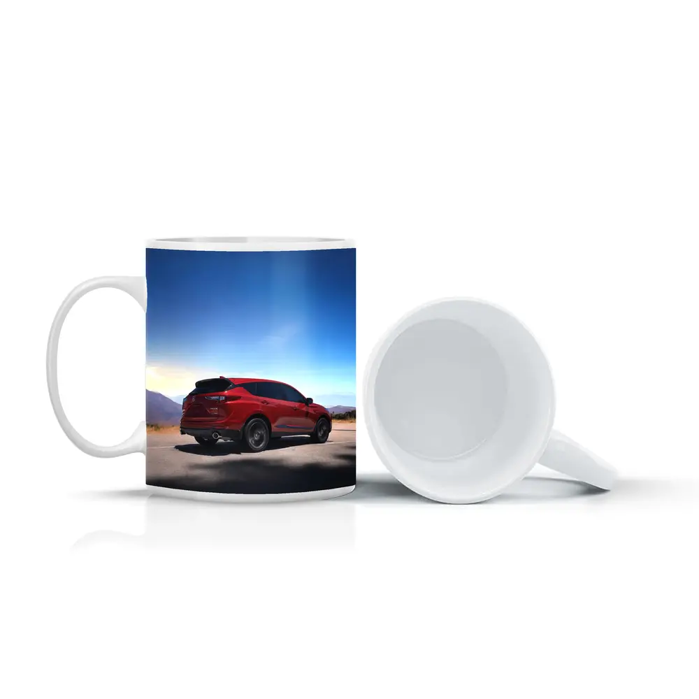 Acura RDX Red SUV Mountain Road View – Mugs