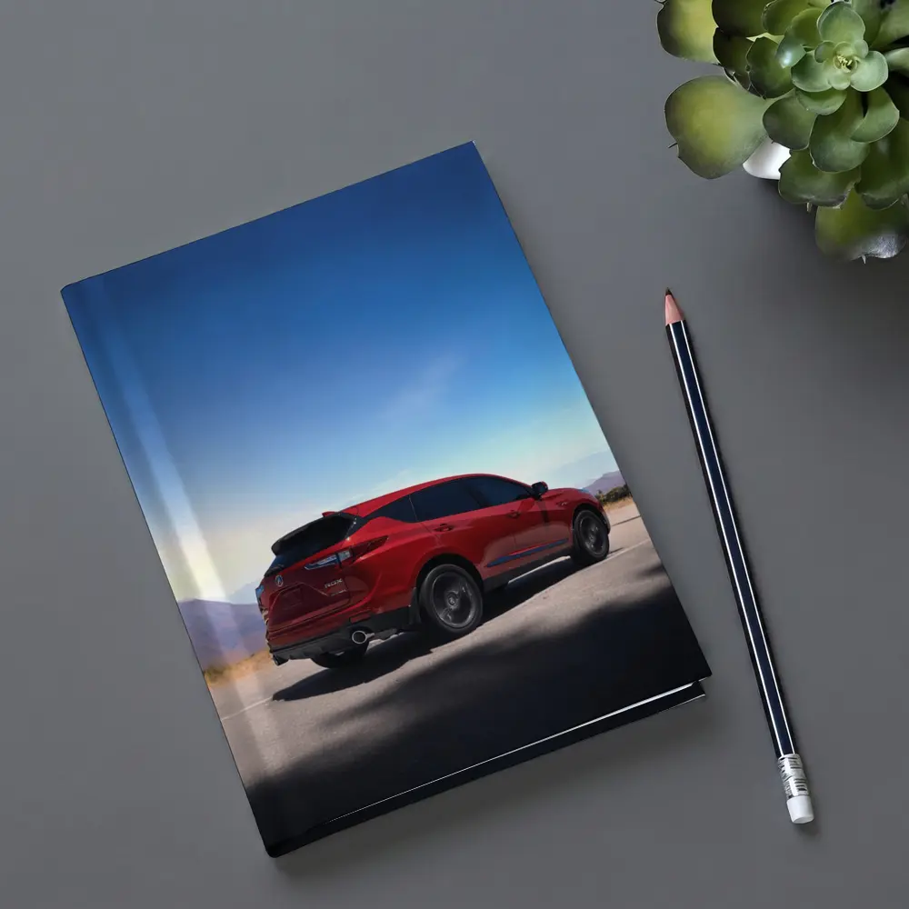 Acura RDX Red SUV Mountain Road View – Notebooks