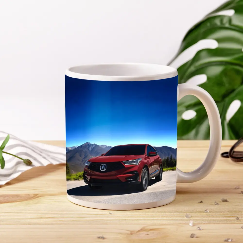 Acura RDX Red SUV Mountain Road – Mugs