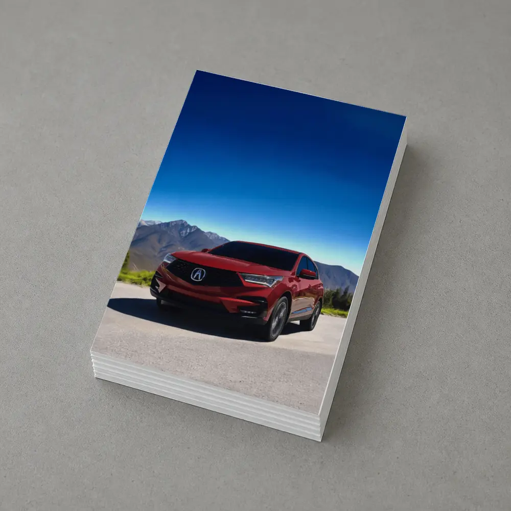 Acura RDX Red SUV Mountain Road – Postcards