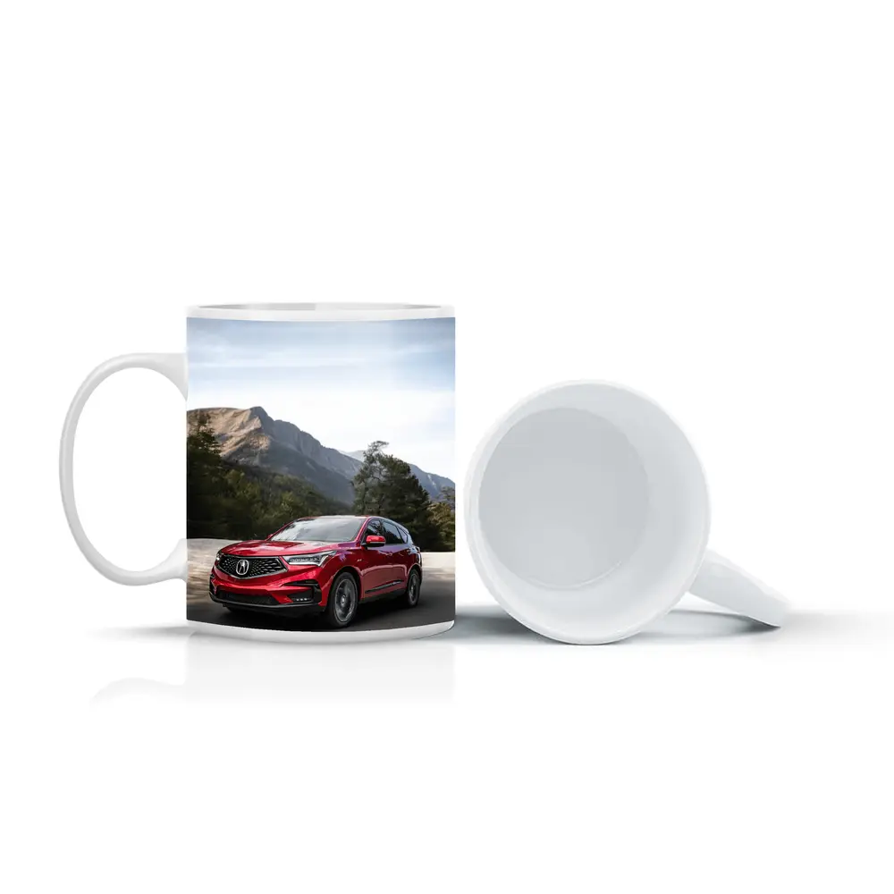 Acura RDX Red SUV Mountain Road – Mugs