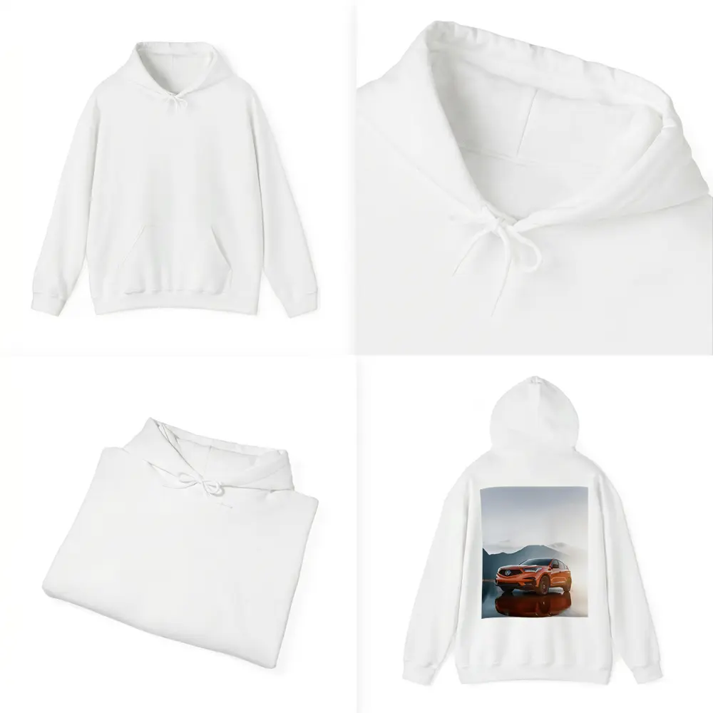 Acura RDX Orange SUV Mountain Lake Reflection – Hoodies