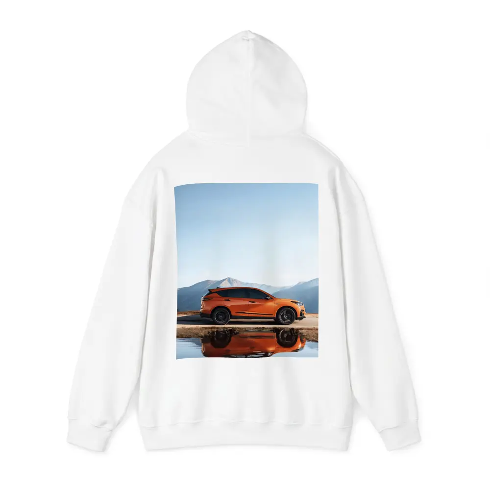 Acura MDX Orange SUV Mountain Reflection – Hoodies