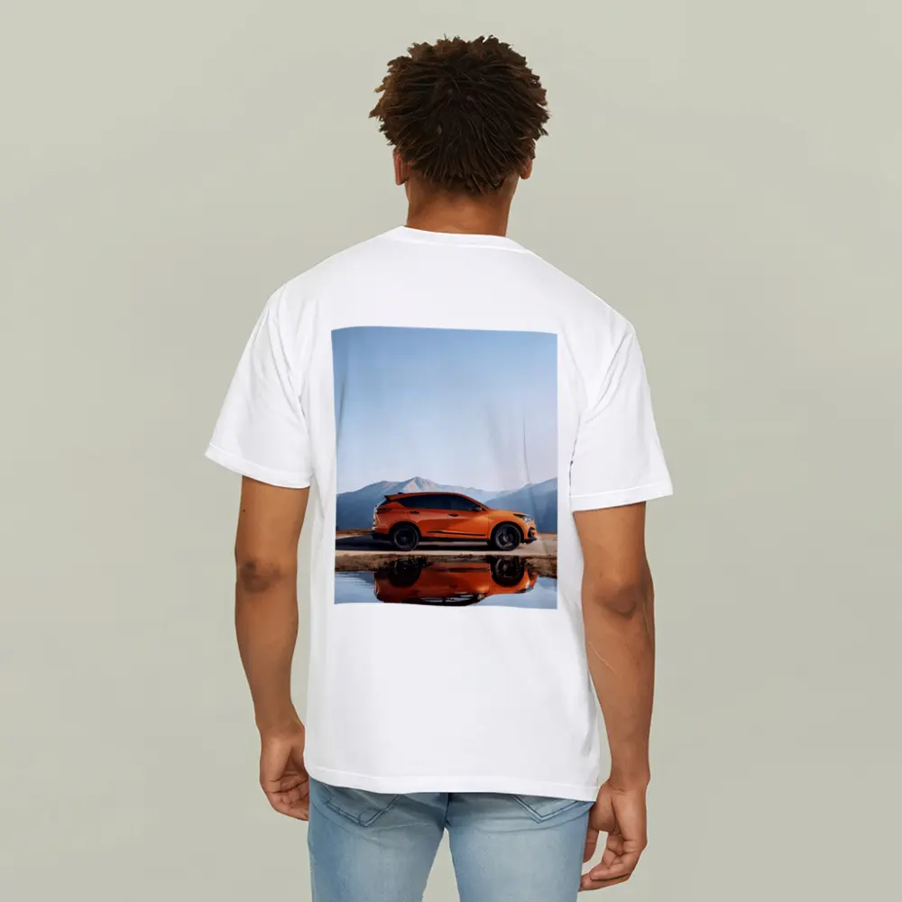 Acura MDX Orange SUV Mountain Reflection – T-Shirts