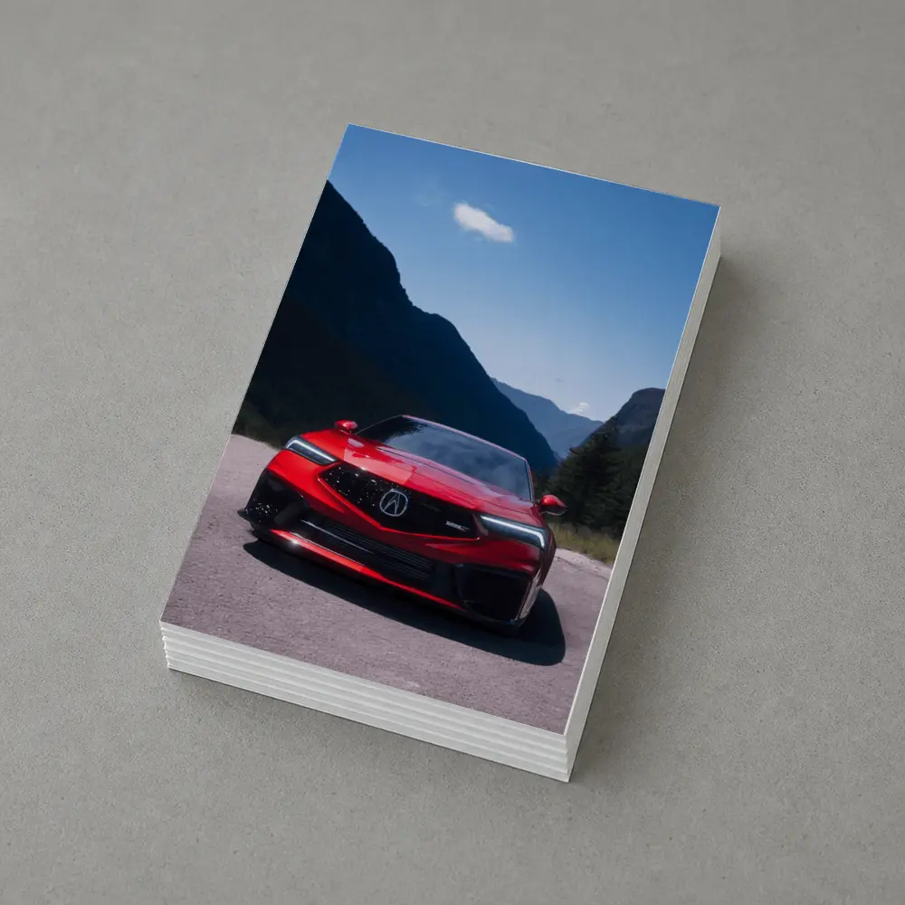 Acura Integra Red Bold Mountain Road – Postcards