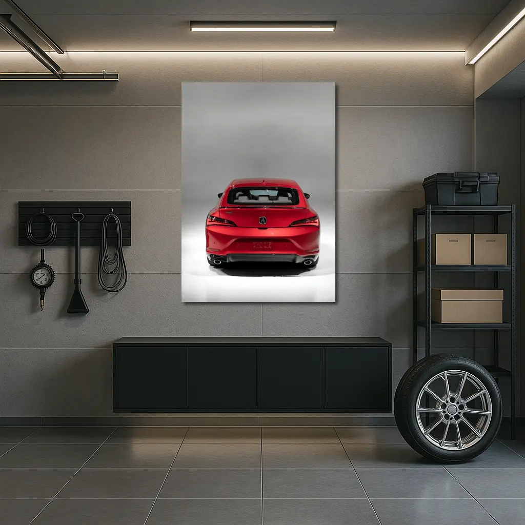 Acura TLX Red Rear View Studio – Wall Art