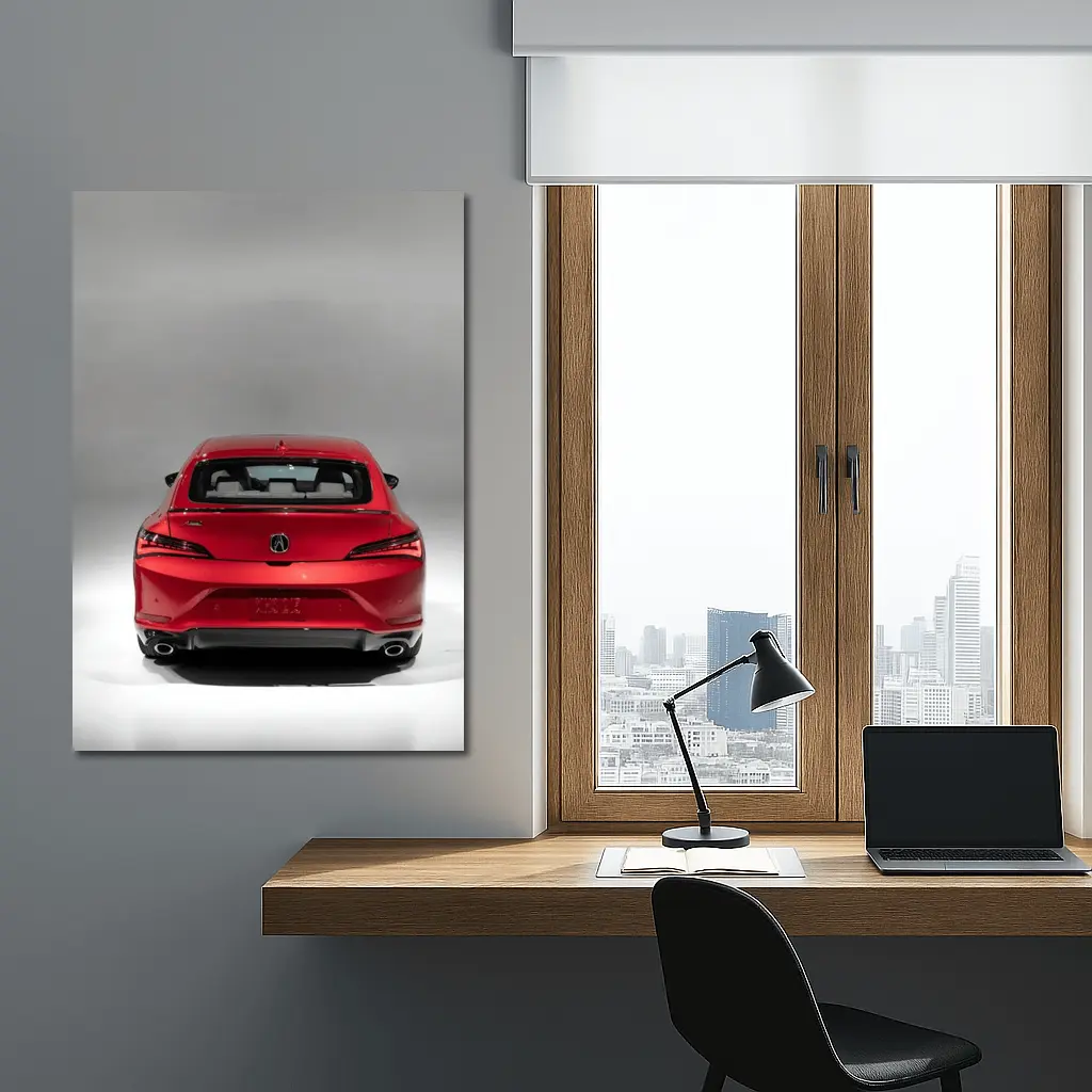 Acura TLX Red Rear View Studio – Wall Art