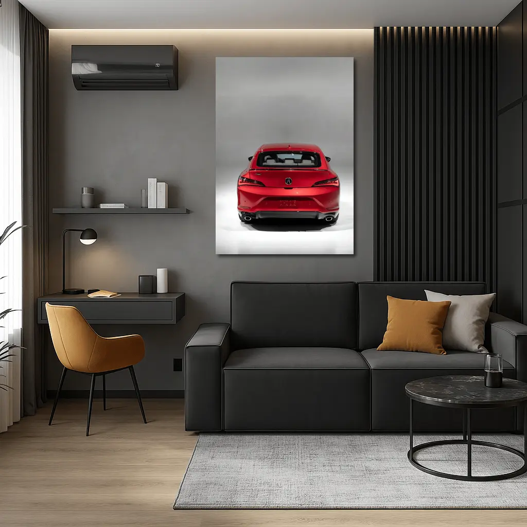 Acura TLX Red Rear View Studio – Wall Art