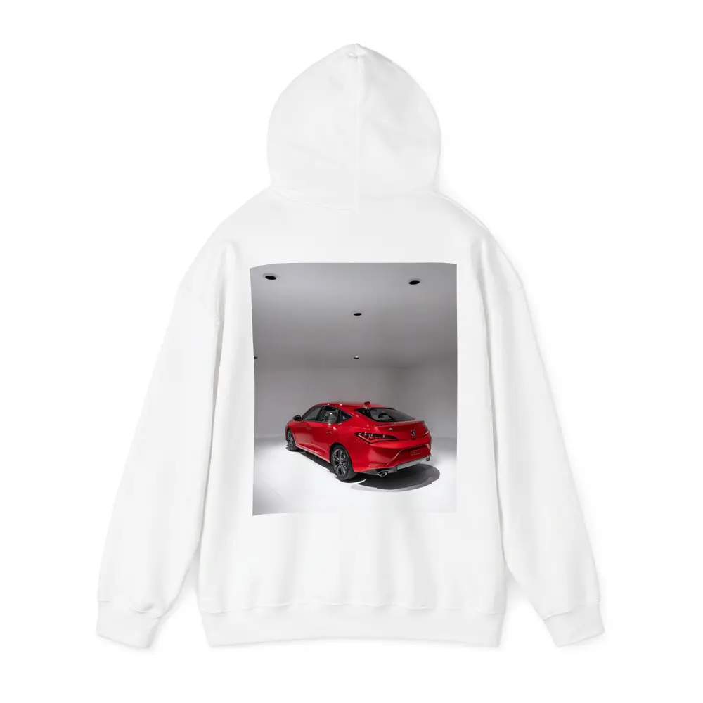 Acura TLX Red Sedan Studio White Background – Hoodies