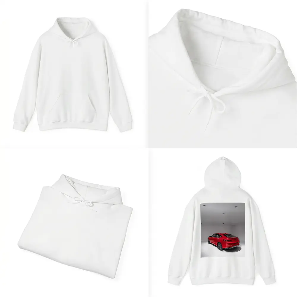 Acura TLX Red Sedan Studio White Background – Hoodies
