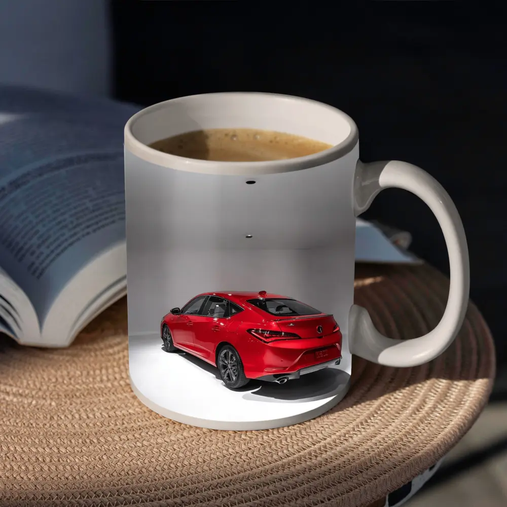 Acura TLX Red Sedan Studio White Background – Mugs