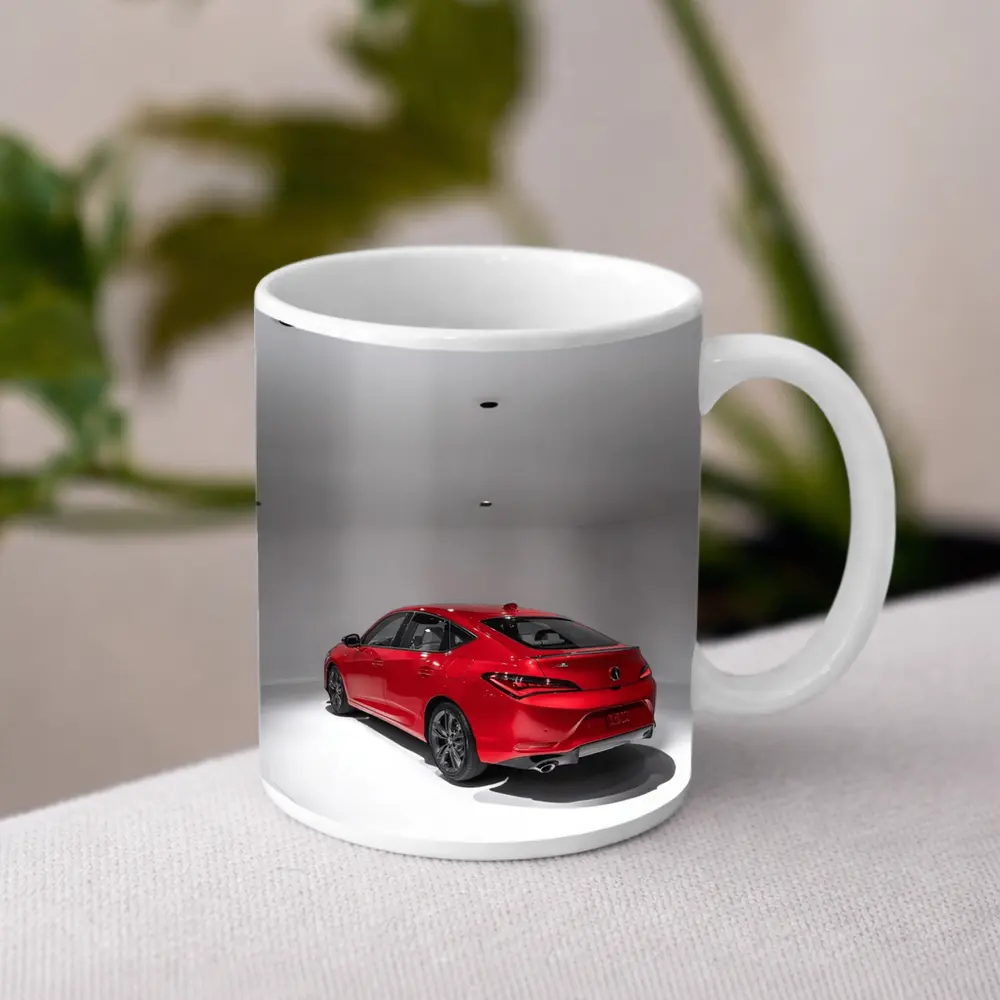 Acura TLX Red Sedan Studio White Background – Mugs